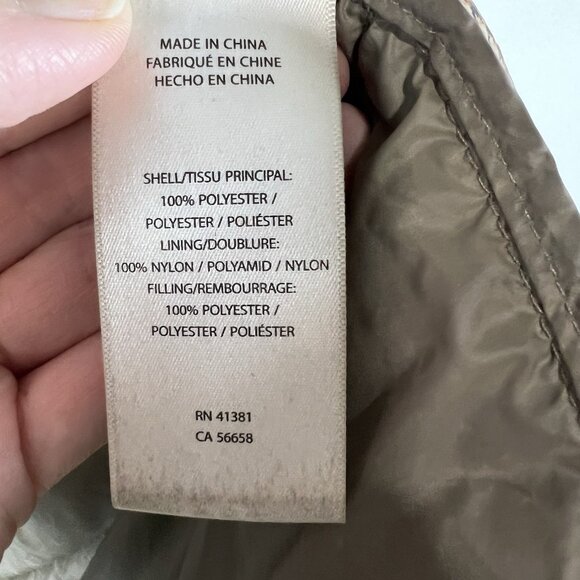 Ralph Lauren Houndstooth Plaid Puffer Jacket Size Large Outdoor Designer Casual - Picture 7 of 11